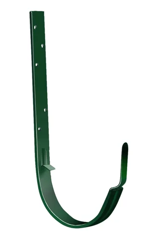 Держатель желоба/ кронштейн короткий GLC Steel Matt 125 мм GreenCoat RWS Pural BT matt двусторонний