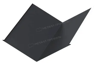 Парапетная крышка прямая для забора для профнастила 250 мм сталь 0,45 мм Drap TX двусторонний 2,5м Grand Line