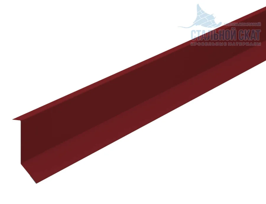 Планка примыкания верхняя для профнастила для металлочерепицы 84*150 мм сталь 0,45 мм Полиэстер 2м ЮджинСТрой