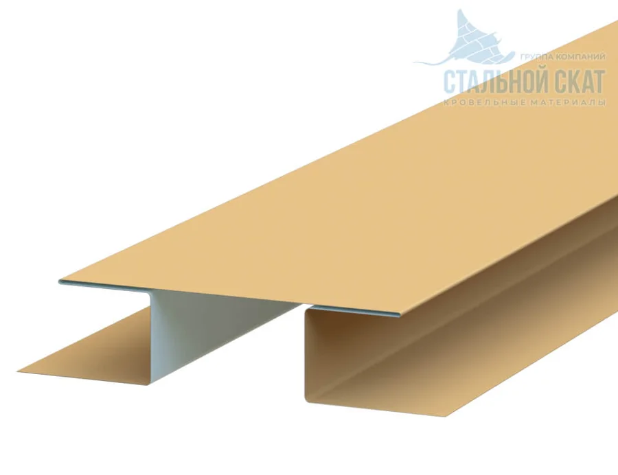 Планка финишная для фальца 48*25 мм сталь 0,4 мм Полиэстер 2м Grand Line