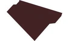 Планка примыкания внакладку для профнастила для металлочерепицы 25*17*35*17 мм сталь 0,5 мм Сатин матовый TX 2м Grand Line