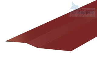 Парапетная крышка угольная для забора для профнастила 100 мм сталь 0,5 мм Оцинкован 2,5м Grand Line