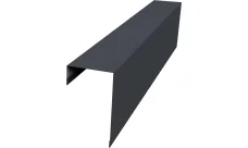 Торцевая планка фальц для фальца 65*117 мм сталь 0,5 мм PU matt 2м Aquasystem