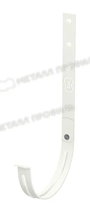 Держатель желоба/ кронштейн металлический Fine Ber 120 мм Белый (RAL 9010)