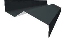 Планка примыкания внакладку для металлочерепицы для профнастила 25*17*35*17 мм сталь 0,5 мм Drap 2м Grand Line