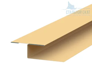 Планка финишная для фальца 48*25 мм сталь 0,45 мм Drap TX 3м Grand Line