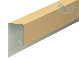 Планка финишная для фальца 48*25 мм сталь 0,45 мм Drap TX 2м Grand Line