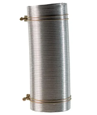 Труба гофрированная Vilpe h=400, d=110 мм Черный (RR 33/RAL 9005)